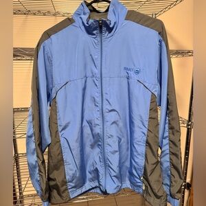 Women's Blue and Gray wind Jacket BMO logo